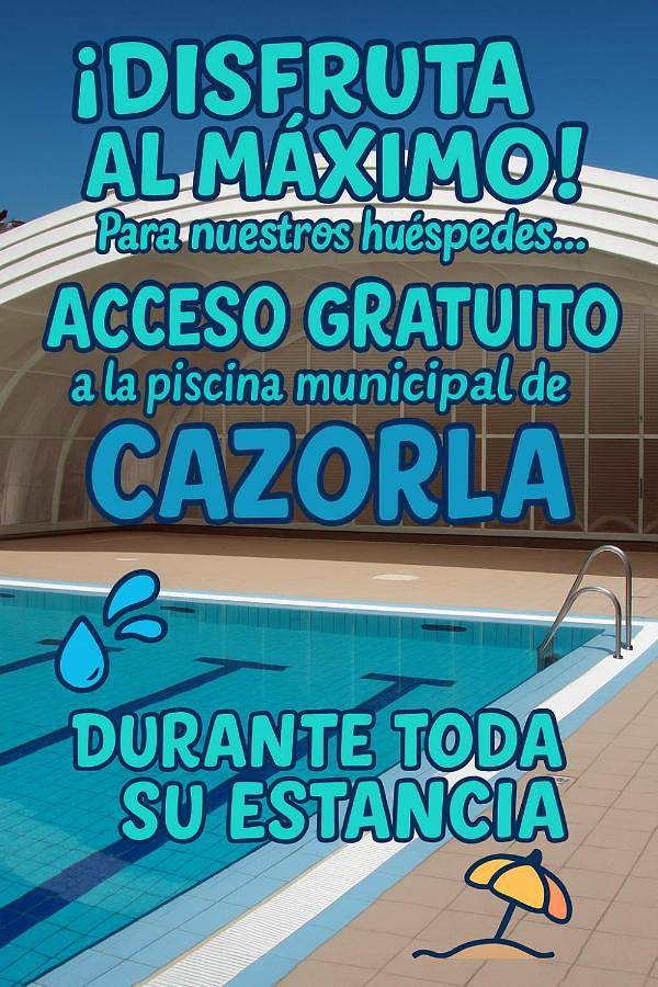 Apartamento para 4 personas, con terraza y vistas, Se admiten mascotas en Cazorla