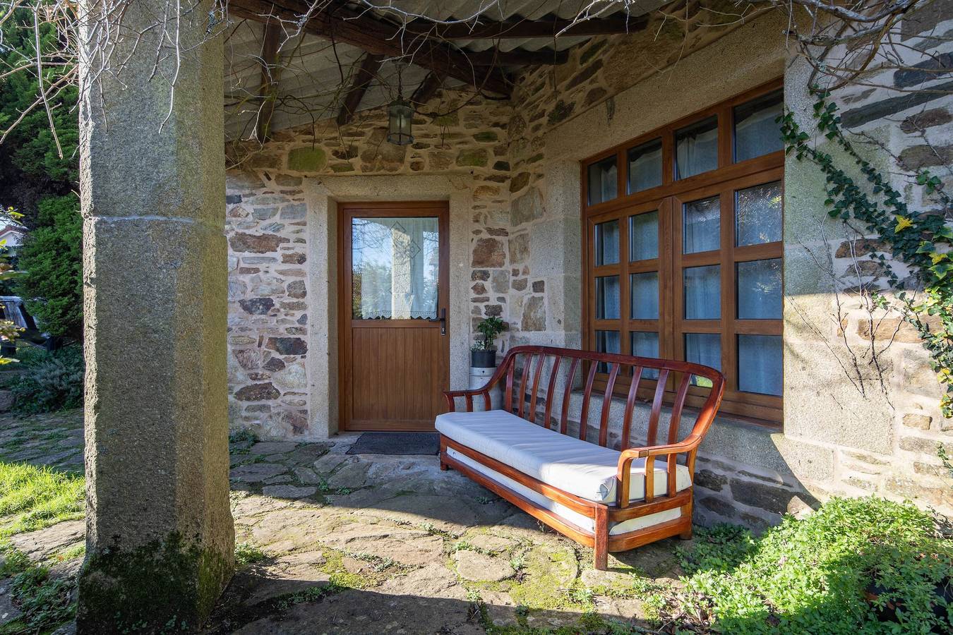 Casa rural 'Os Vilares Li' con piscina compartida, terraza privada y Wi-Fi in Santiago de Compostela, Provincia de La Coruña