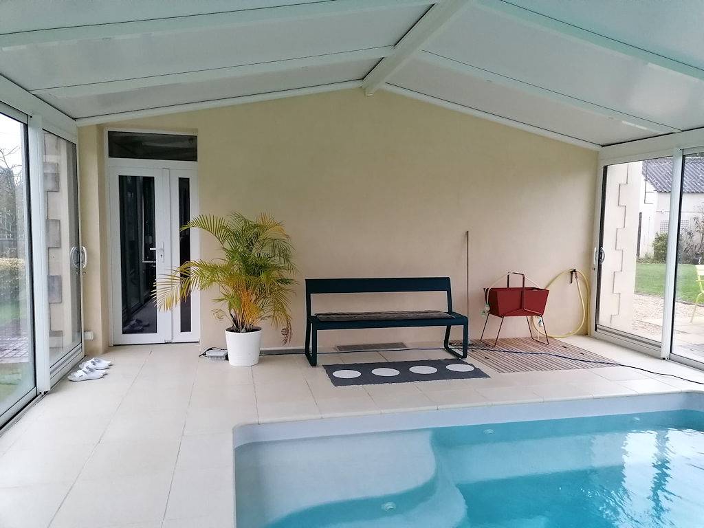 Maison de campagne, piscine intérieure utilisable toute l'année in Sainte-Marguerite-d'Elle, Région de Bayeux