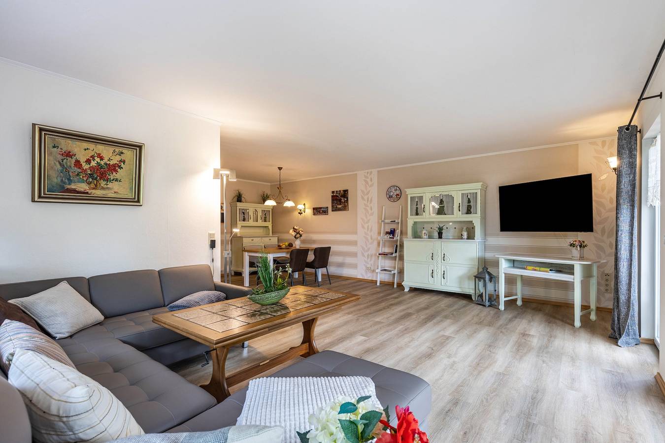 Ferienhaus 'Ferienhaus 75 Qm, 1 Schlafzimmer' mit privater Terrasse, Gemeinschaftsgarten und Wlan in Neuruppin, Ruppiner Seenland