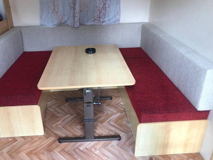 Camping Le Pontillou - Mobilheim 4 personen - Mobilheim Sunroller : 2 Schlafzimmer - Terrasse 4 Pers. in Villamblard, Périgord Pourpre