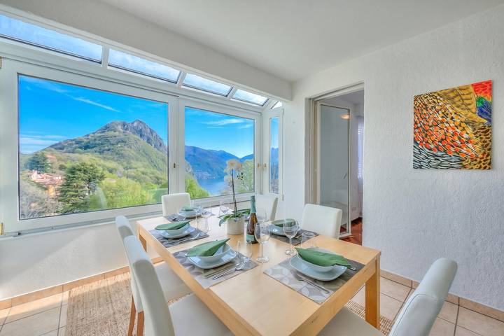 Gîte pour 4 personnes, avec terrasse et vue sur le lac à Lugano - 4