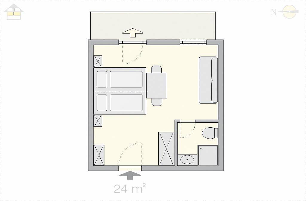 Studio mit Balkon und Seeblick Nr 3, foto 7