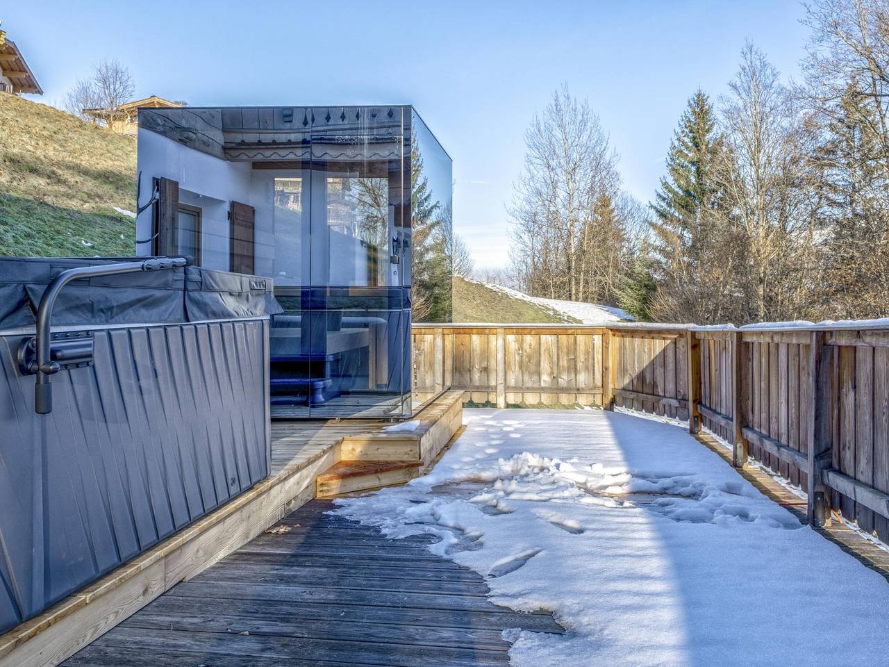 Uriges Chalet mit Wellness in Skiliftnähe in Reith bei Kitzbühel, Kitzbüheler Alpen