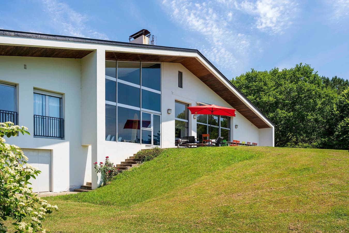 Maison de vacances 'Espace, Luxe, Calme Et Nature' avec vue sur les montagnes et climatisation in Saint-Martin-de-Seignanx, Côte d’Argent