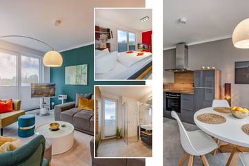 Ferienwohnung für 3 Personen, mit Ausblick und Garten sowie Seeblick und Sauna in Zirchow