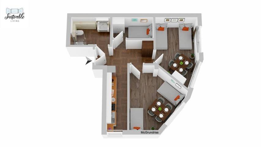 Ferienwohnung für 8 Personen, mit Balkon und Ausblick in Kleve - 2