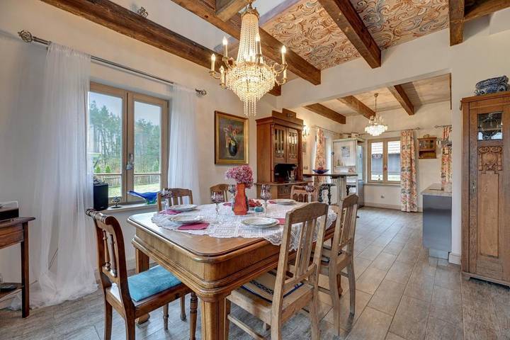 Willa dla 7 osób, z widok i sauna oraz ogród na Kaszuby