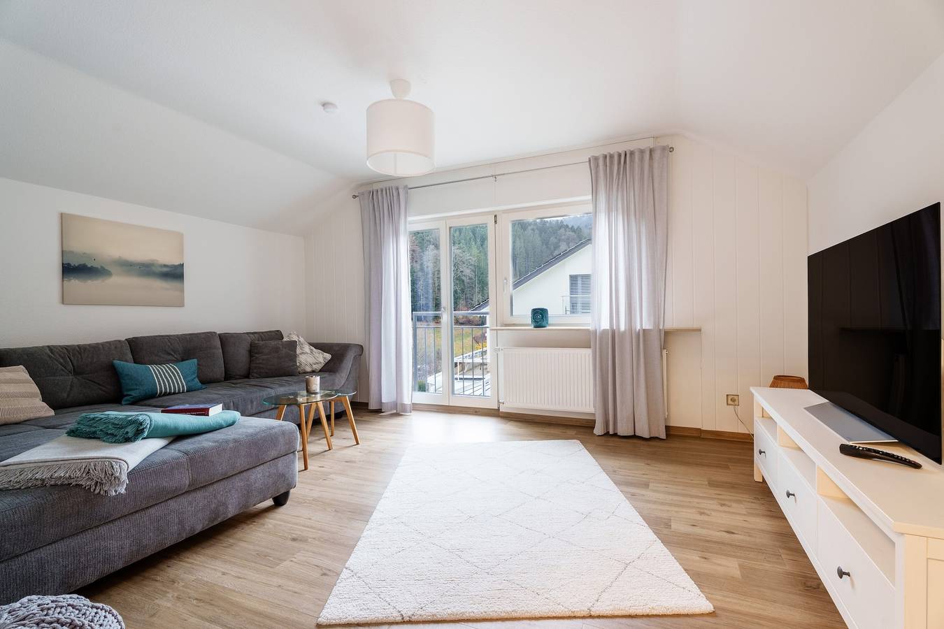 Casa de vacaciones 'Sonnenterrasse 9' con terraza privada, balcón y Wi-Fi in Fischerbach, Valle del Kinzig