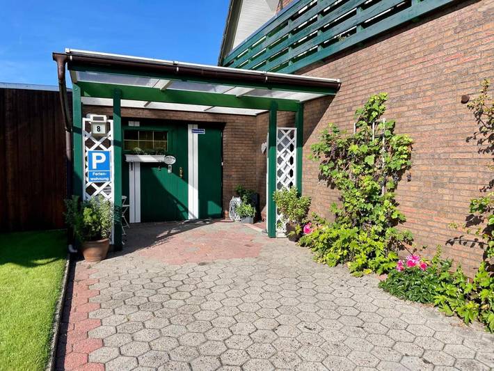 Ferienwohnung für 4 Personen, mit Terrasse und Garten sowie Ausblick