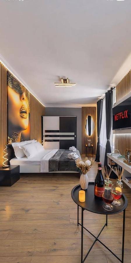 Apartament wakacyjny dla 2 osób, z Balkon i Taras oraz Widok w Sybin