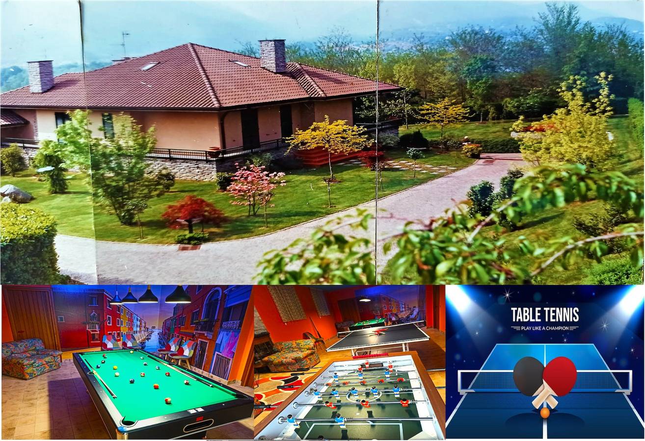Lukas Home – Exklusive Villa mit Spielzimmer, privatem Garten, Grill, nahe am See in Merone, Brianza
