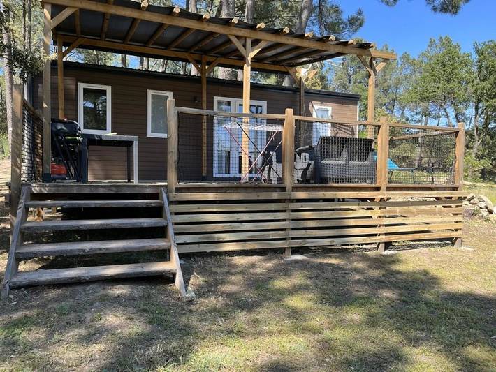 Mobil home pour 6 personnes, avec terrasse et bassin pour enfant à Bollène - 4