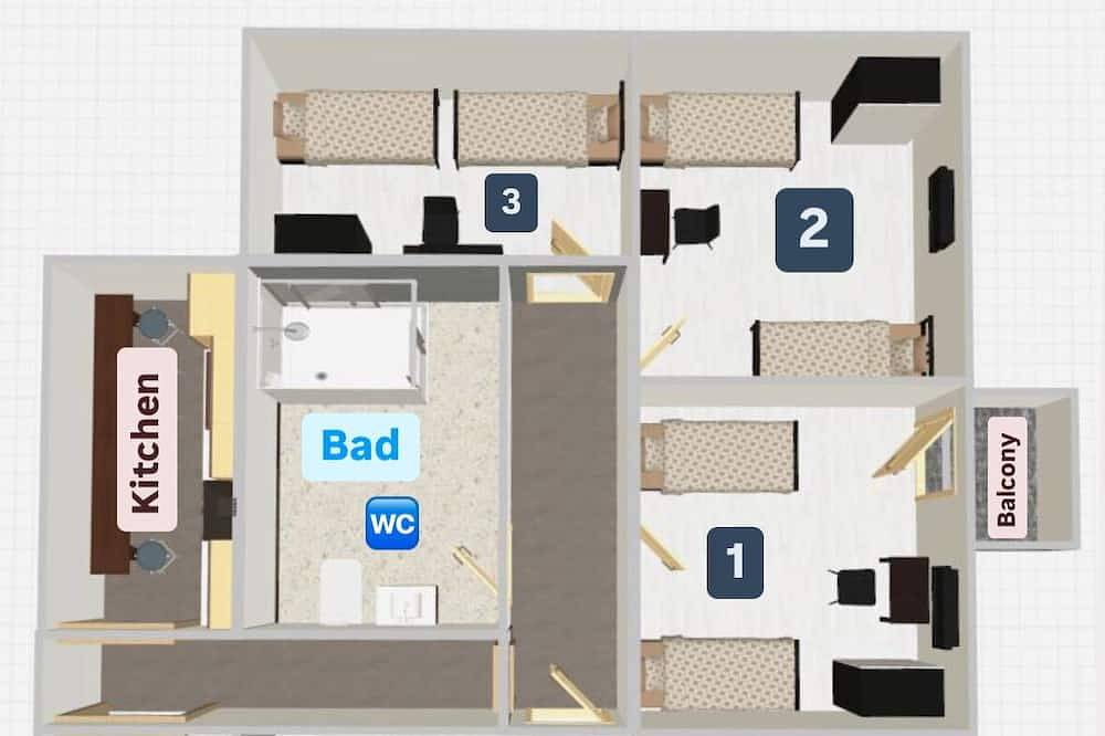 Ganze Wohnung, Nisay Home - 4 Zimmer Apartment - Ludwigsburg - Nr2 in Ludwigsburg, Landkreis Ludwigsburg