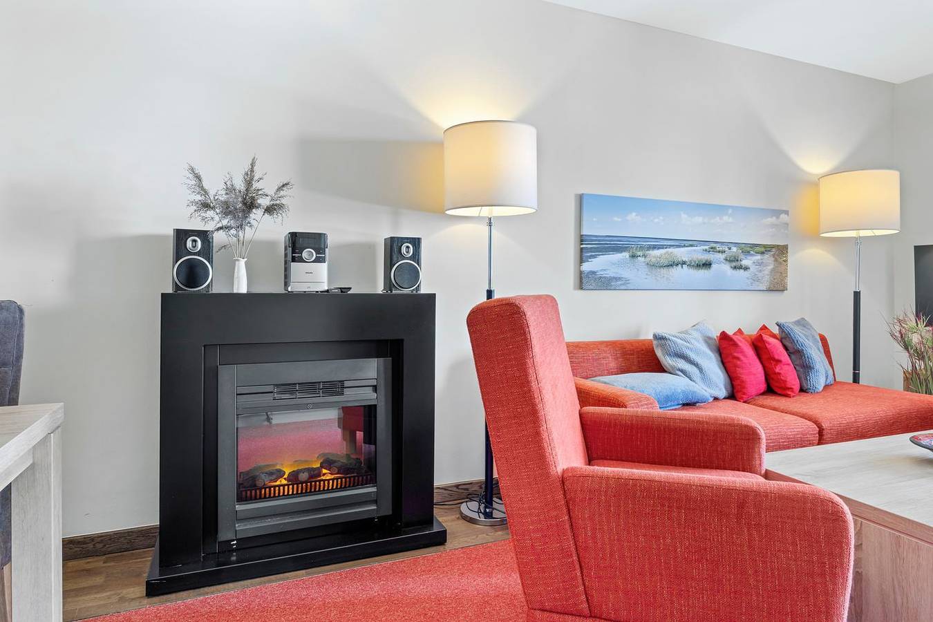 Ganze Wohnung, Strandnahe Ferienwohnung mit Sauna und schönem, überdachten Balkon mit Ausblick in Samtgemeinde Land Wursten, Wurster Nordseeküste