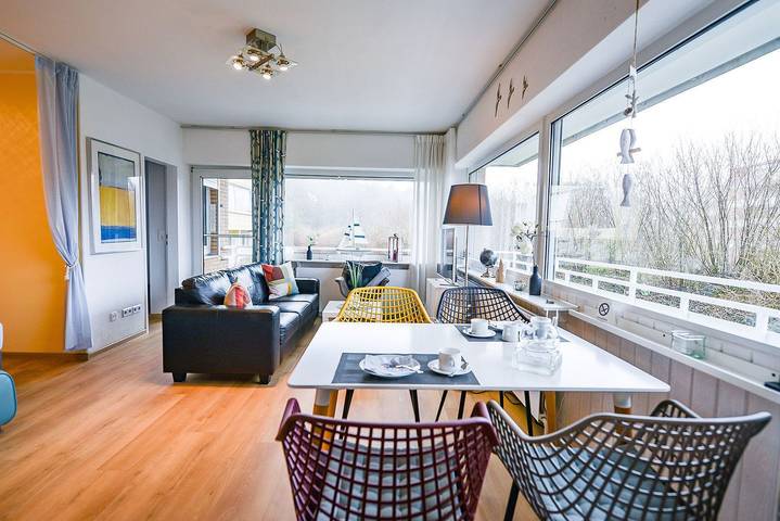 Ferienwohnung für 4 Personen, mit Ausblick und Balkon sowie Sauna in Sahlenburg - 3