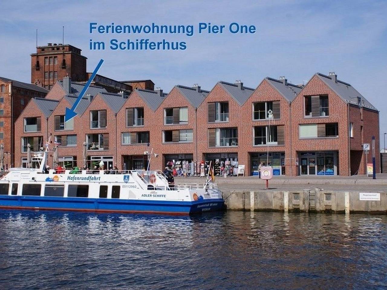 Ganze Ferienwohnung, Pier One - barrierefrei - Abc244 - Pier One - barrierefrei - Abc244 in Wismar, Nordwestmecklenburg (Wismar und Umgebung)