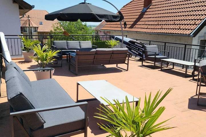 Villa für 2 Personen, mit Garten und Pool am Balaton