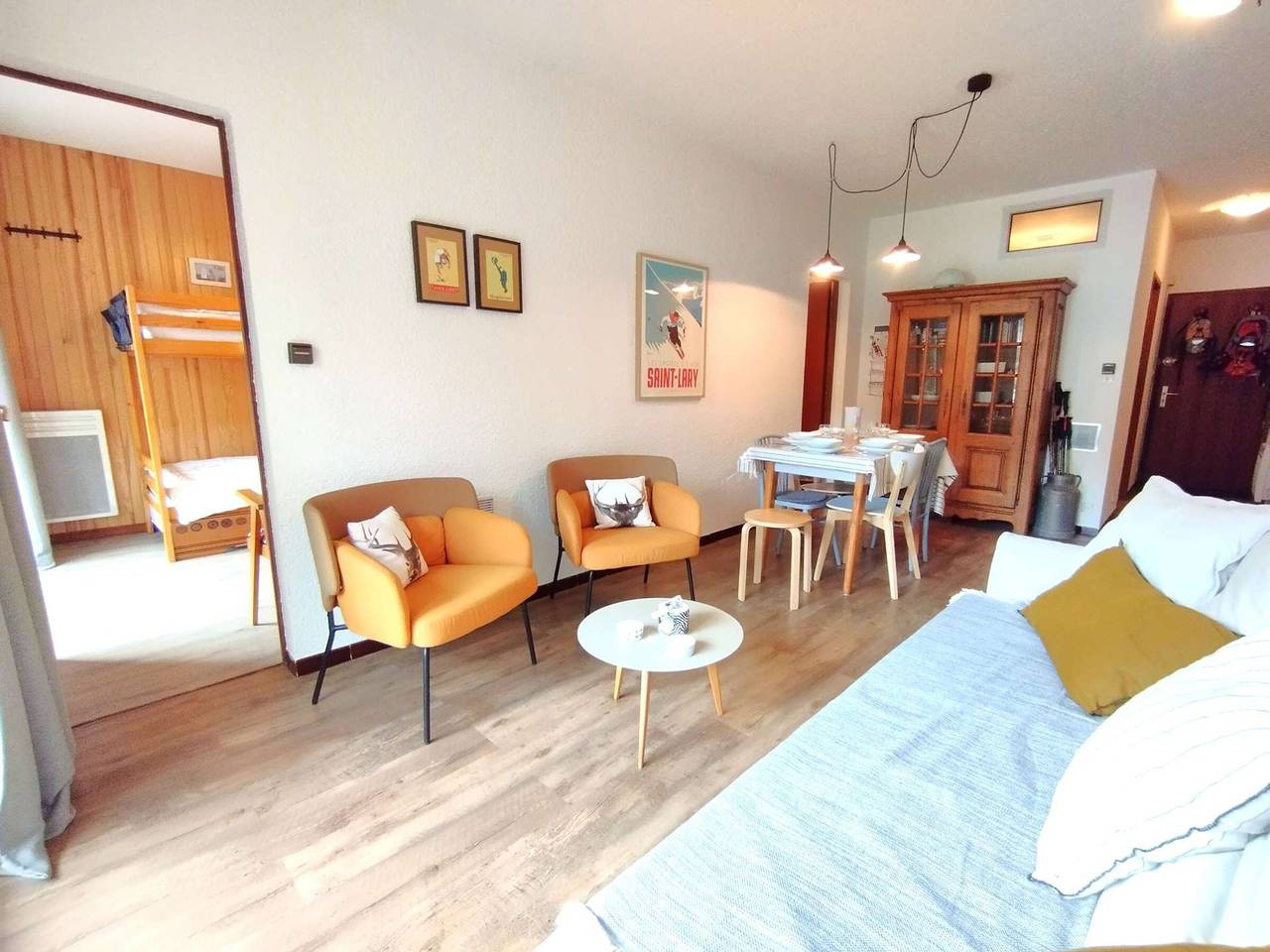 Apartamento entero, T3 para 6 personas con balcón en Saint-Lary-Soulan in Saint-Lary-Soulan, Parque nacional de los Pirineos