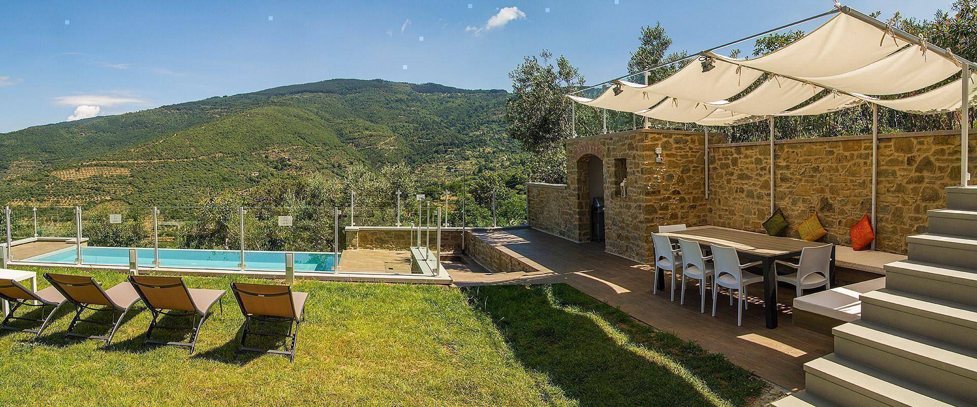 Ferienvilla "Fonte Vento" mit Infinity-Pool in Cortona, Arezzo Provinz