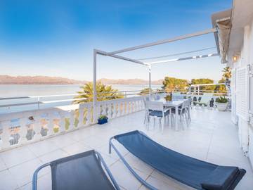 Barcarés 1 km von Alcúdia: Gemütliches, komfortables Zweifamilienhaus Voramar 2 in Es Barcarès, Alcúdia für 4 