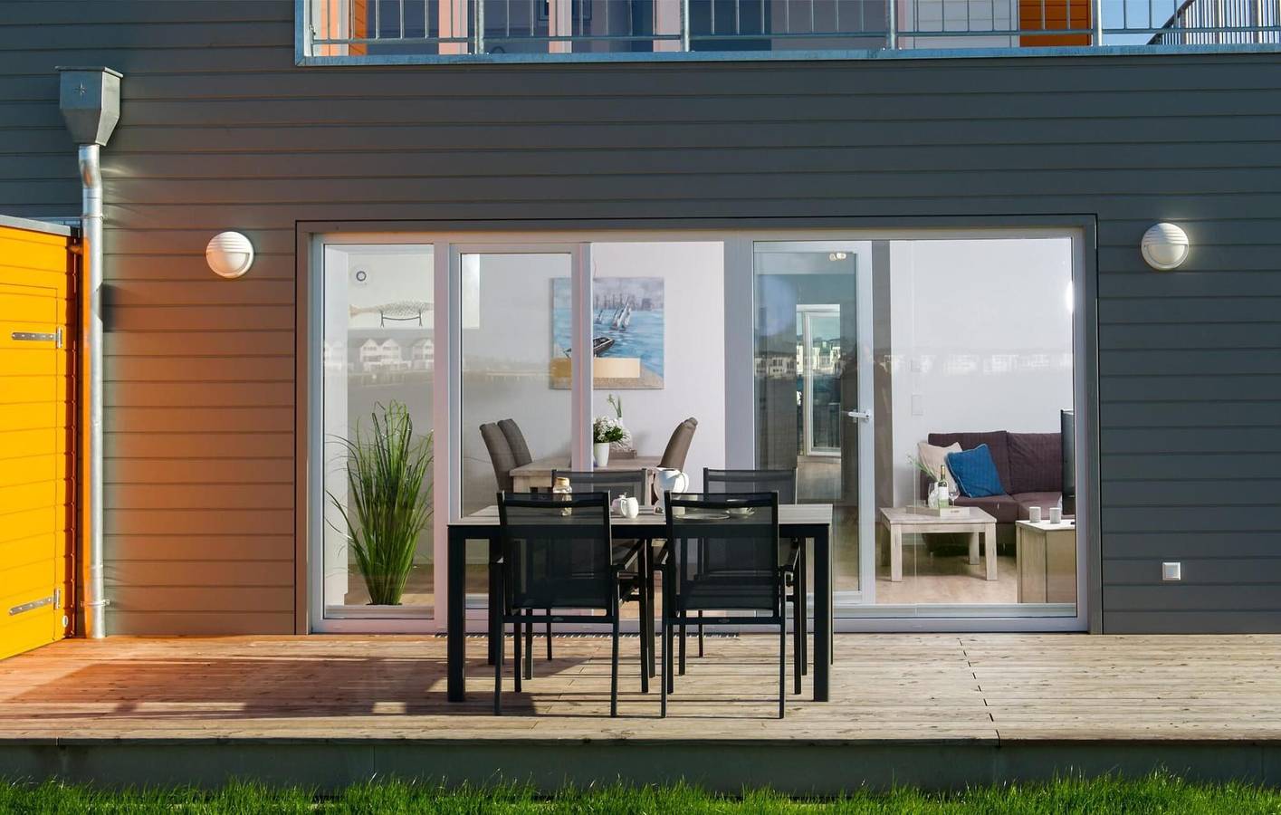 Ganze Ferienwohnung, Appartement mit Meerblick, Terrasse, TV, Grill und Parkplatz in Olpenitz, Kappeln