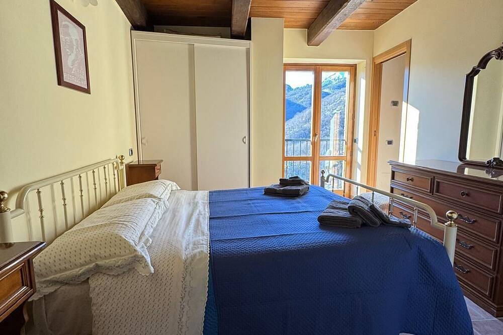 House with terrace inside the Sibillini Mountains National Park in Amandola, Monti Sibillini National Park