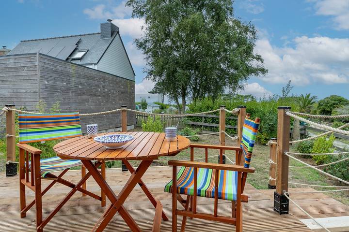 Chalet pour 2 personnes, avec jacuzzi et jardin, animaux acceptés en Bretagne - 4