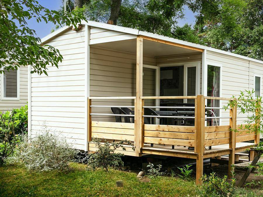 Camping La Garenne - Mobilhome 6 personas - Mh3 Lodge, con instalaciones sanitarias in Néfiach, Region de Perpignan