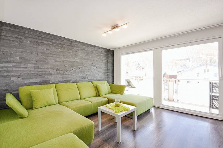 Ferienwohnung für 8 Personen, mit Balkon und Terrasse sowie Sauna und Ausblick in Saas-Grund - 2