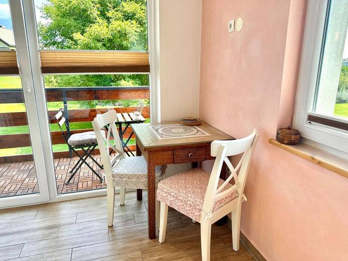 Ferienwohnung für 2 Personen, mit Garten und Ausblick