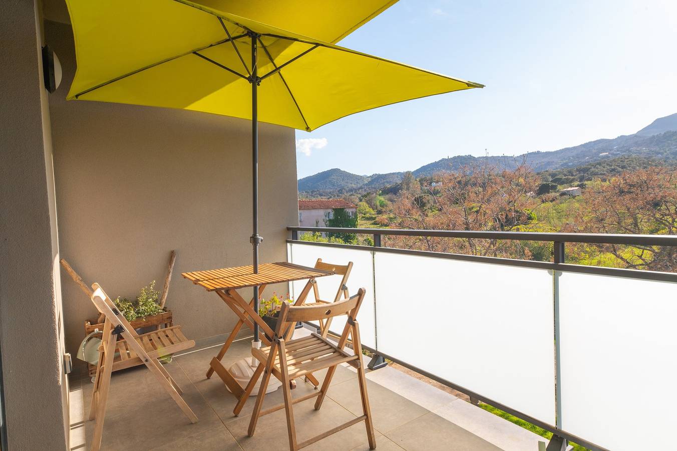 Ganzes Studio, Appartement „Studio Panorama Montagne“ mit Bergblick in Venzolasca, Corte und Umgebung