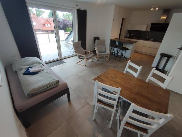 Ferienwohnung für 4 Personen, mit Balkon und Terrasse sowie Garten und Ausblick in Halle (Westfalen) - 2