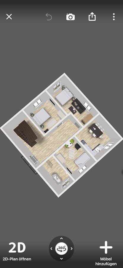 Ferienwohnung für 6 Personen, mit Balkon und Ausblick