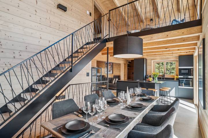 Chalet pour 8 personnes, avec jardin