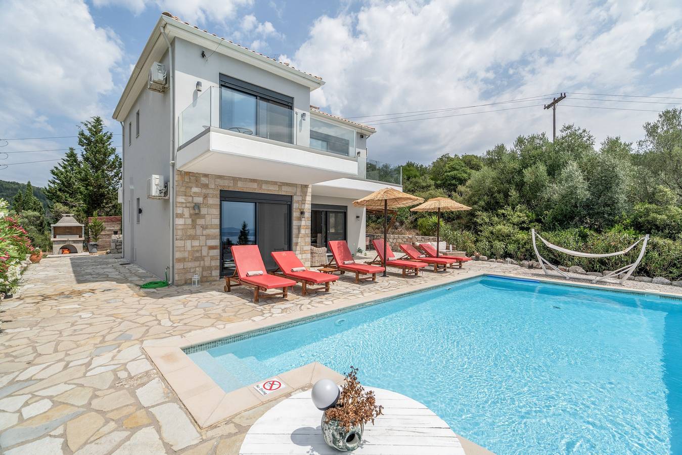 Villa 'Maura-lefkada' with Sea View, Wi-Fi and Air Conditioning in Rachi, Greece