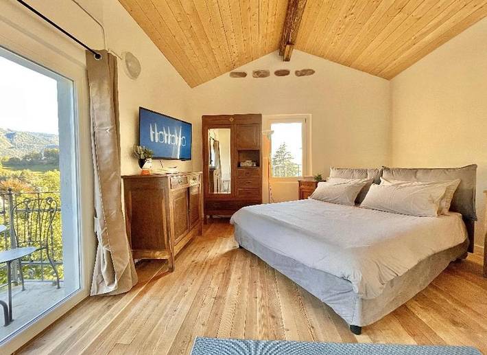 Appartamento per 4 persone, con Balcone e Terrazza nonché Giardino e Panorama a Castione della Presolana