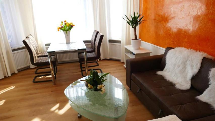 Ferienwohnung für 4 Personen, mit Garten und Ausblick in Brunsbüttel