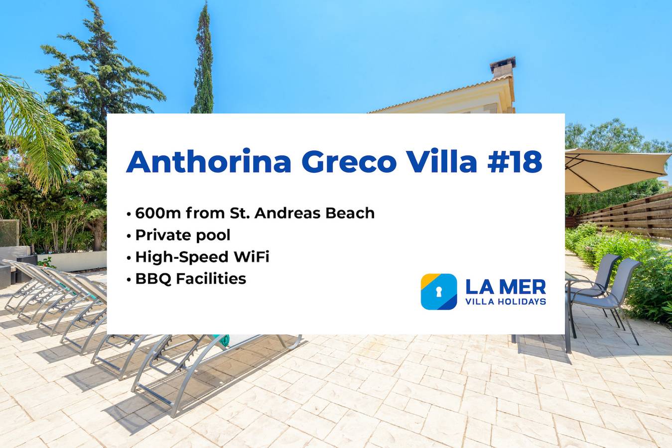 Anthorina Greco Villa #18 in Protaras, Chypre du Sud