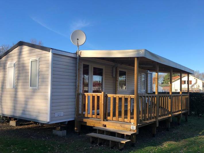 Mobil home pour 4 personnes, avec bassin pour enfant à Sainte-Eulalie-en-Born - 2
