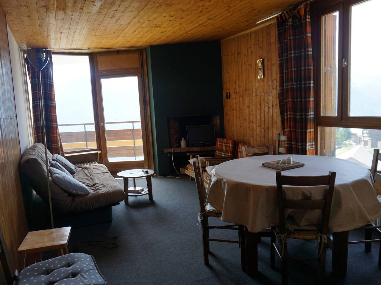 Ganze Wohnung, 3-Zimmer Wohnung in Orcières Merlette für 8 Pers, Blick auf Station, Haustiere erlaubt in Orcières, Nationalpark Écrins