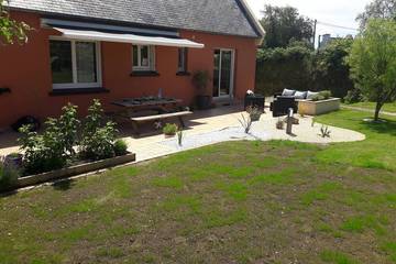 Gîte pour 7 personnes, avec jardin à Bourg-Blanc