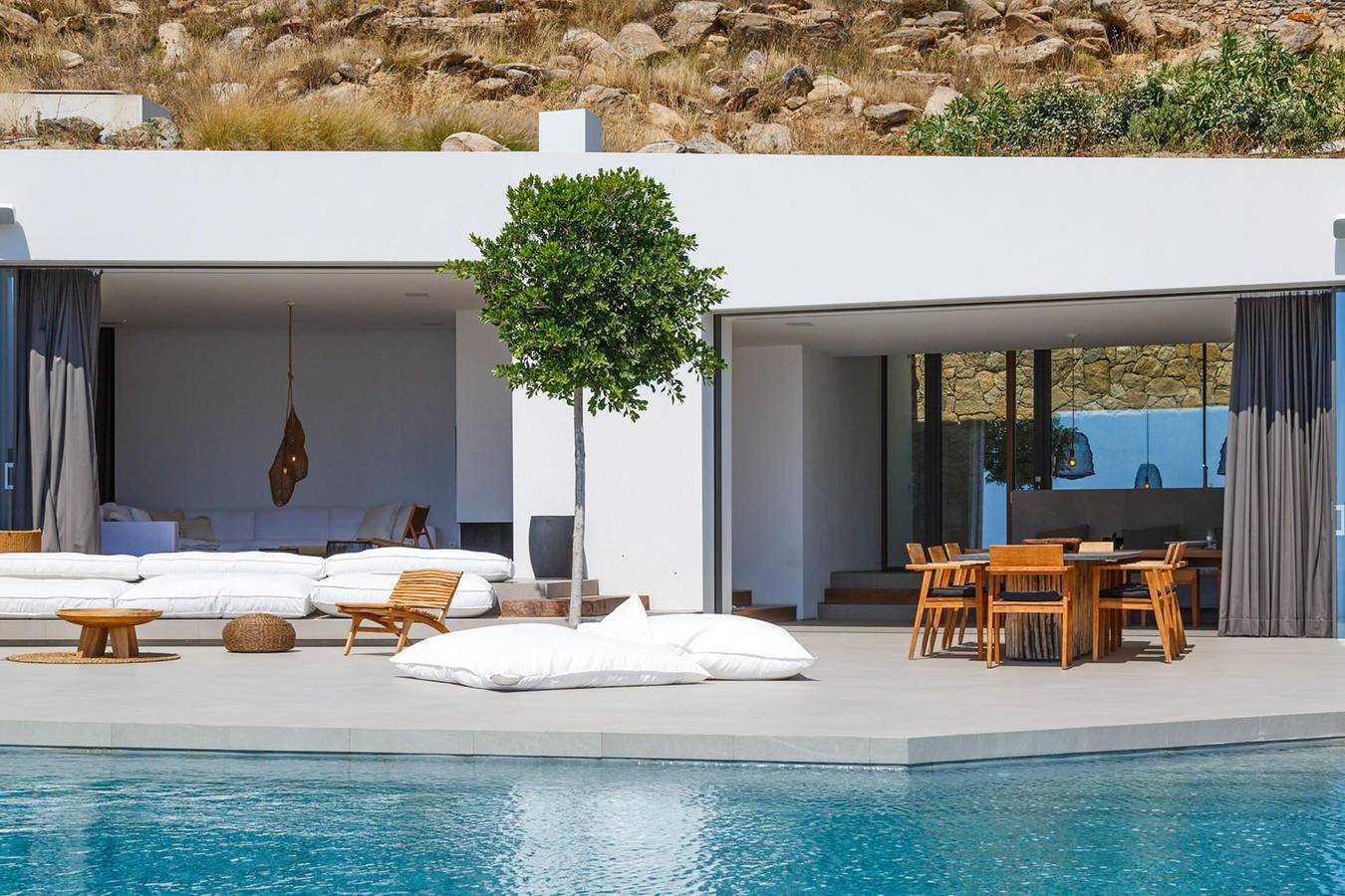 Villa für 12 Personen mit Garten in Agios Stefanos, Mykonos