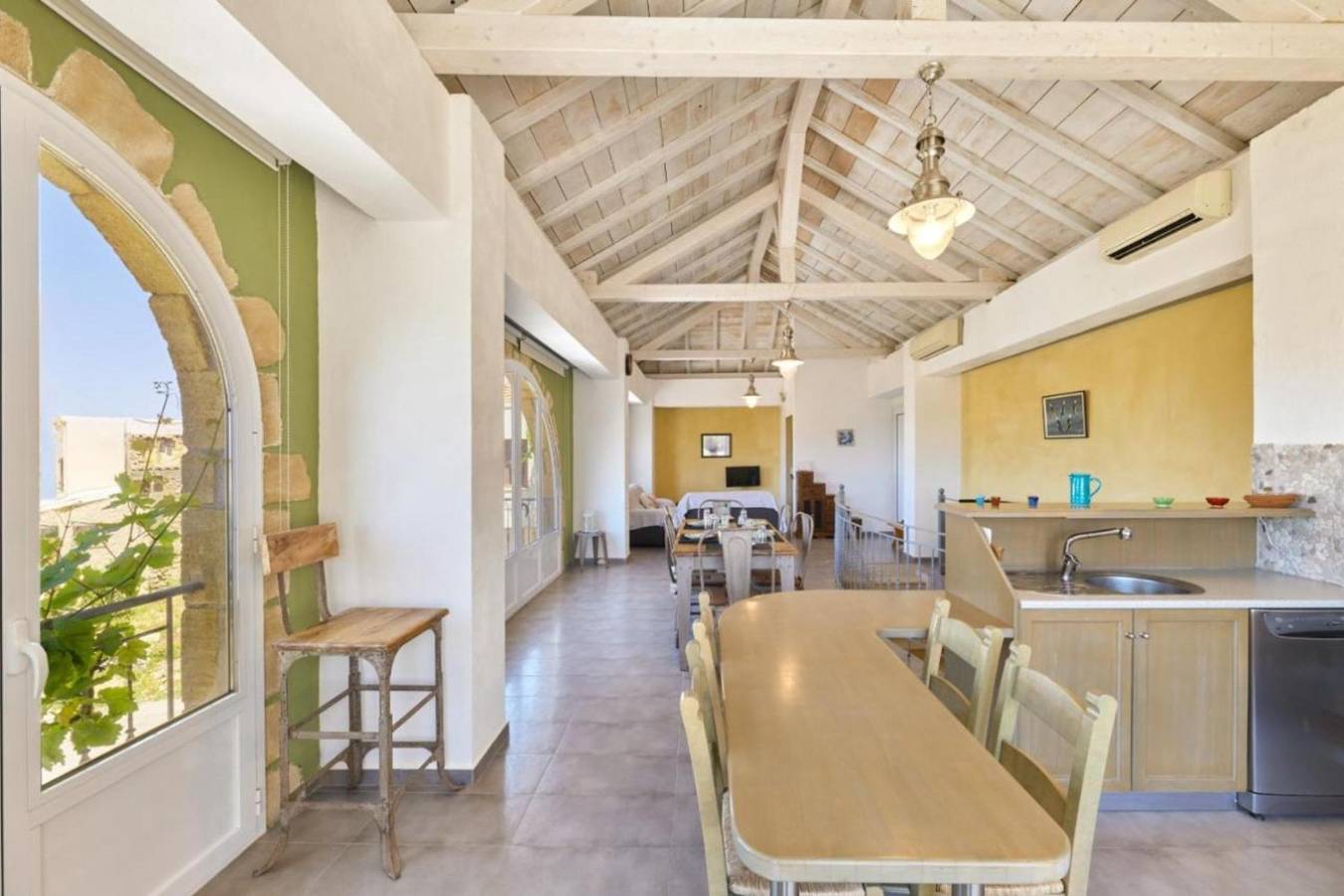Ferienhaus 'Elaiona' mit Meerblick, Wlan und Klimaanlage in Xamoudochori, Chania und Umgebung