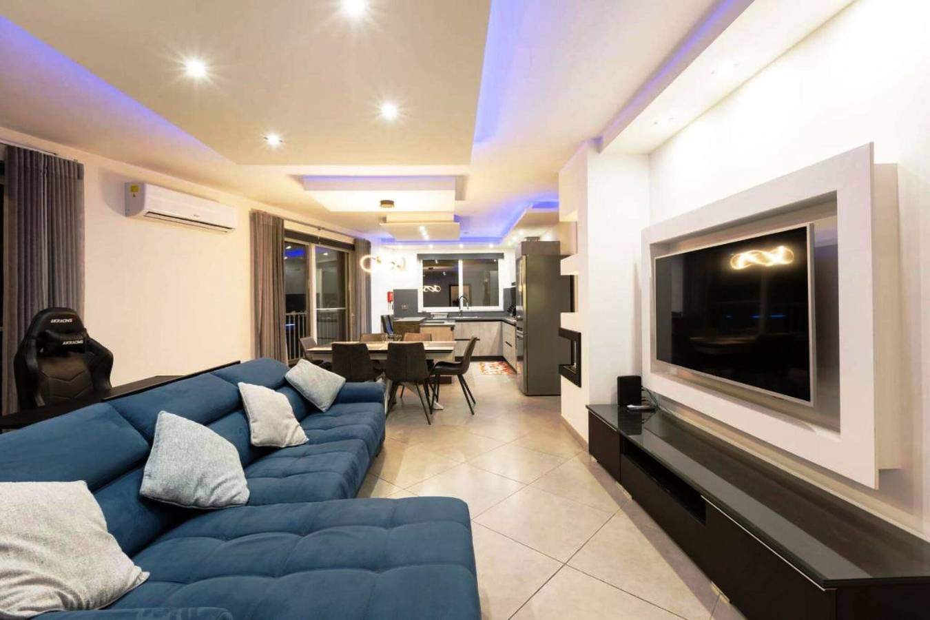 Ganze Wohnung, Luxusapartment in Gzira in der Nähe von Sliema. 3-Zimmer-Apartment für 8 Personen in Gzira, Insel Malta