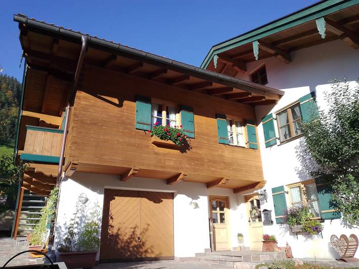 Ferienwohnung für 2 Personen, mit Balkon und Terrasse in Unterwössen