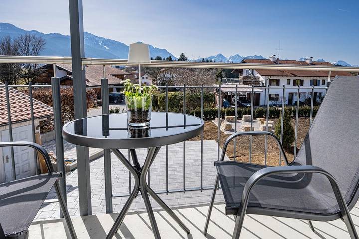 Ferienwohnung für 5 Personen, mit Balkon und Garten sowie Sauna in Halblech