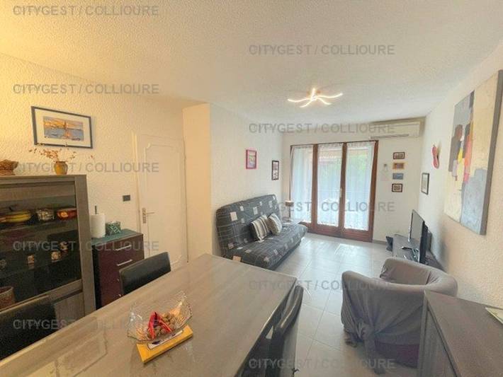 Ganze Wohnung, Klimatisierte Ferienwohnung mit Pool, Tennisplatz, Parkplatz, 200m zum Strand, für 4 Personen in La Côte Vermeille, Collioure