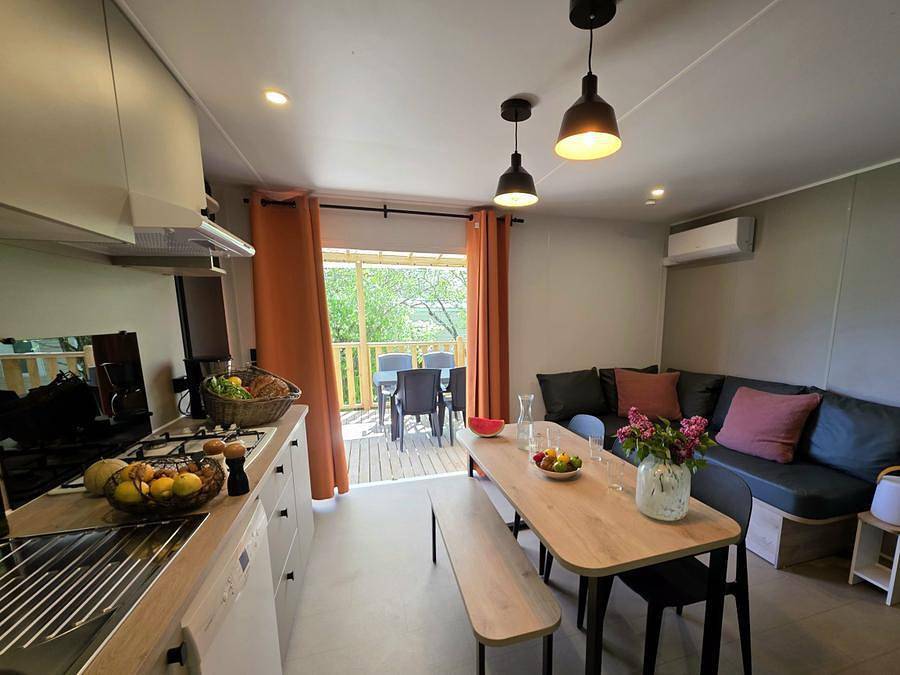 Camping Les Cigales - Mobilheim 6 personen - Grand Confort-Reihe in Saint-Genis, Gap und Umgebung