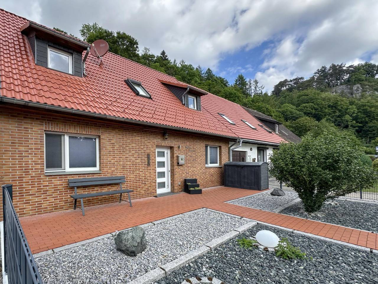 Modernes Reihenhaus im Harz in Flußnähe in Rübeland, Harzvorland